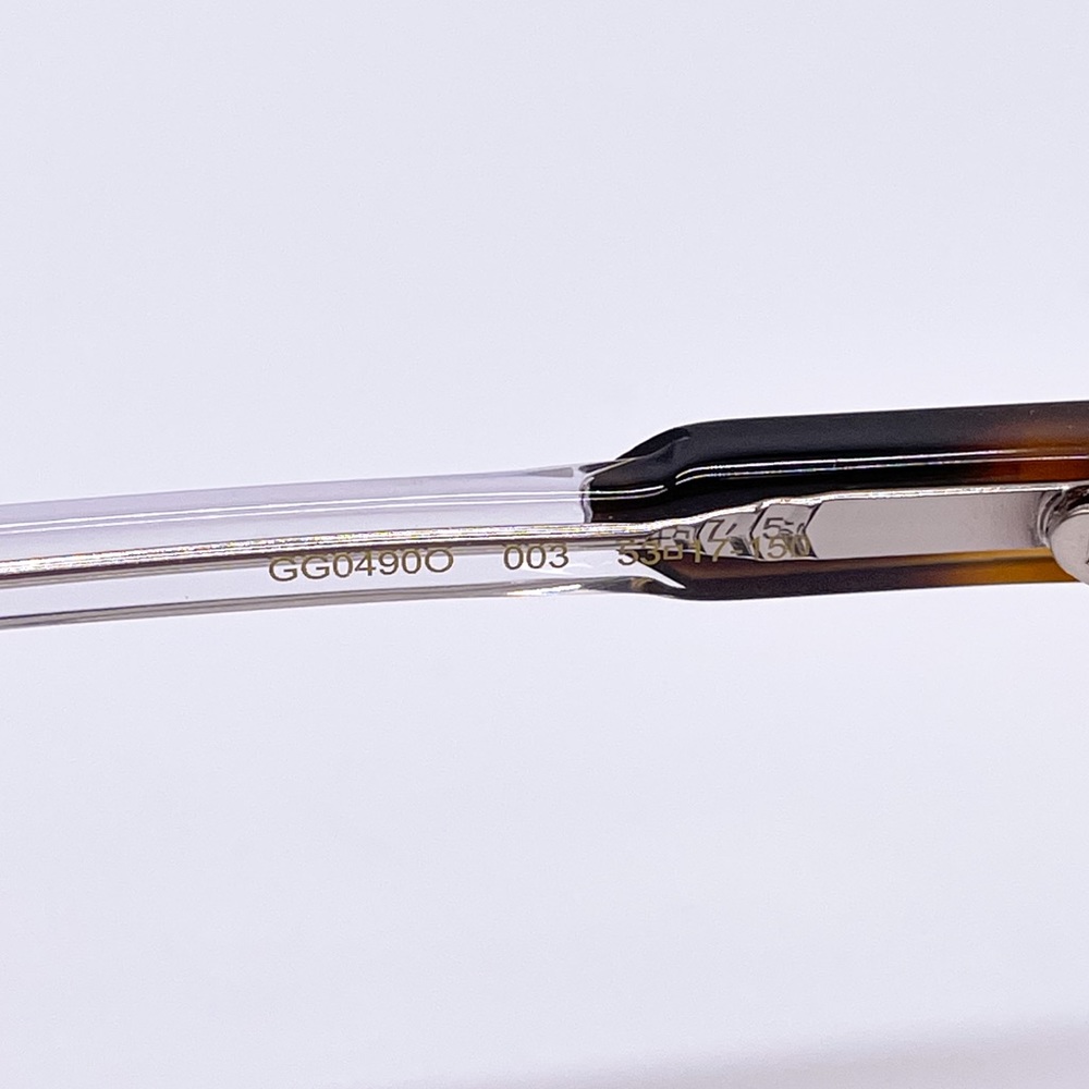 NEW GUCCI GG0490O 003 EYEGLASSES GUCCI GG04900 HAVANA CLEAR - Picture 9 of 11